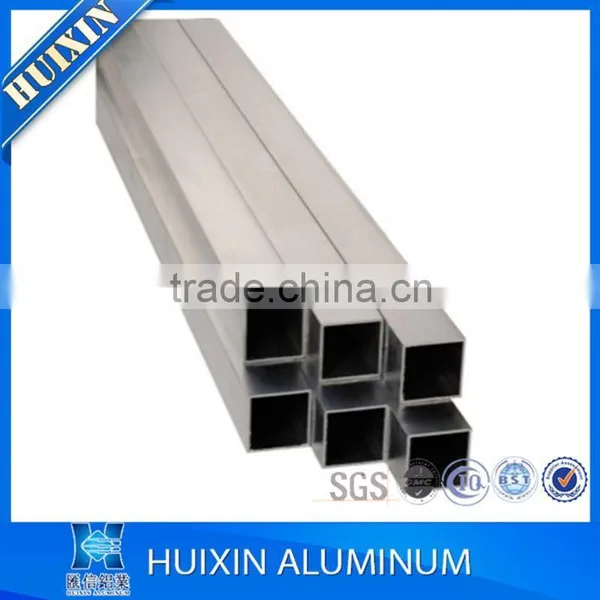 Low price aluminum tube/pipe, rectangular aluminum profiles