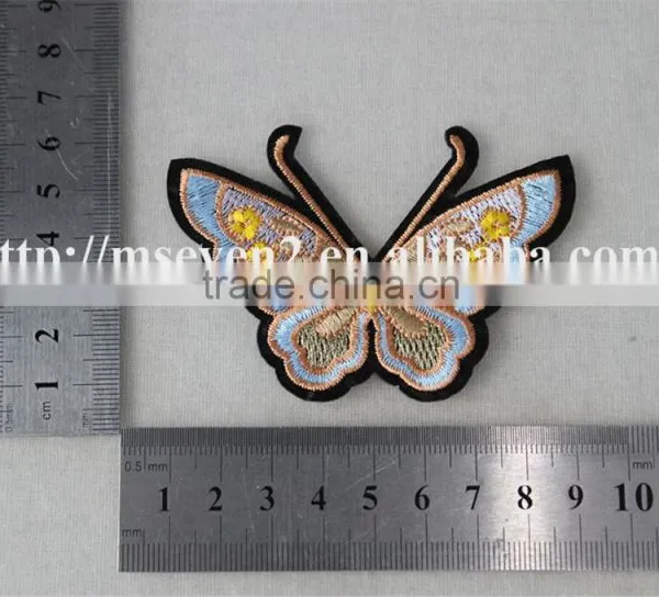 Hot Design Colorful Small Butterfly Valve Appliques Knitting Patch Accessories Embroidery photo-6