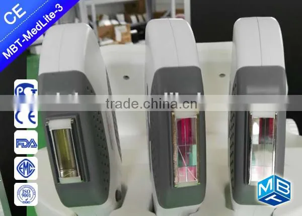 GOST-P/ CE Factory Big Promotion New 3 Handles Skin Hair Removal SHR IPL Machine photo-3