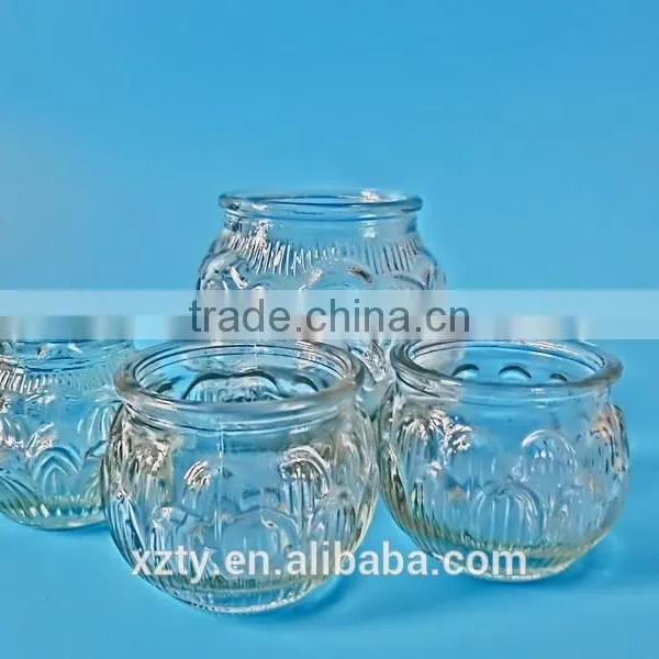 Candle Eco-friendly Glass Lotus Flower WAX Candle Jar photo-2