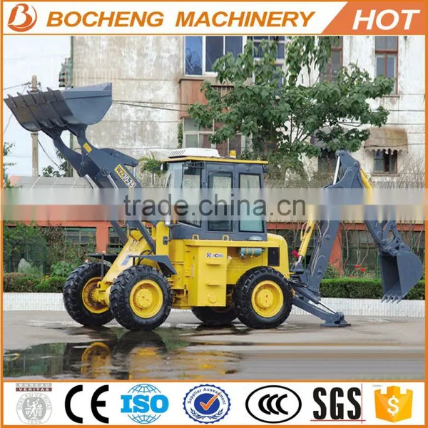 CE & EPA Certificated With Attachments 2016 Hot Sale WZ30-25 65KW 1.0CBM 950kg Side Shtractor Backhoe Loader With Price for Sale photo-2