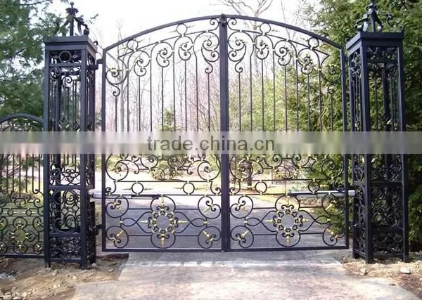 Metal Security Gate/ Wrought Iron Fencing Fences Elements Gates photo-5