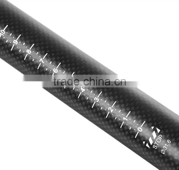 400mm Length Top Super Carbon Bicycle Seat Post With Screws Saddle Pole 31.6 / 27.2mm Post Diameter photo-4