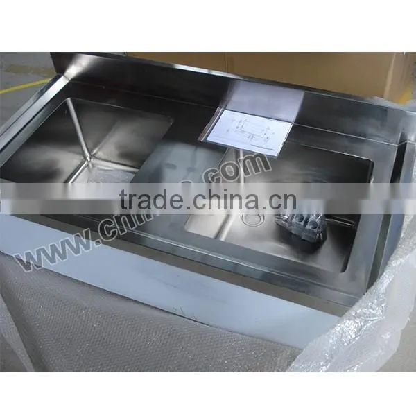 Kitchen Sink With Double Drain Board/Kitchen Stainless Steel Sink Work Table/Custom Made Kitchen Sinks photo-2