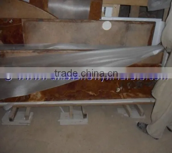 DECORATIVE MULTI RED ONYX COUNTERTOPS photo-4