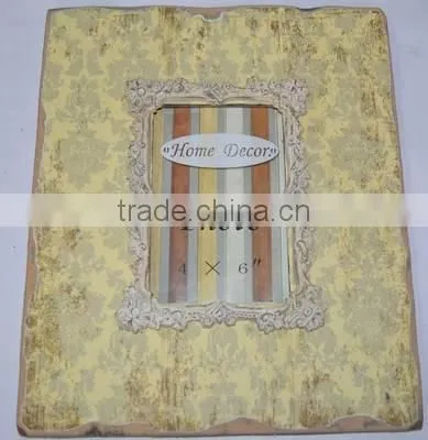 2016 New Style Antique Wooden Photo Frame With Paper Printing and Resin Decor photo-2