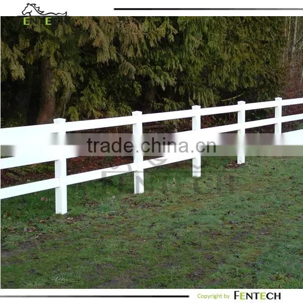 Fentech Pvc Horse Fence , 3 Rail Ranch Fence photo-2