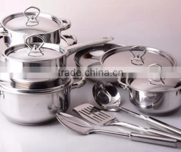 High Quality 15pcs Stainless Steel Cookware Set photo-5