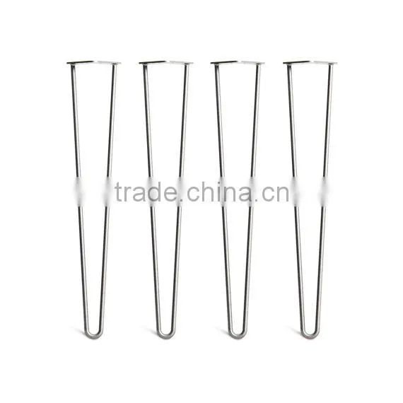 Globla Supplier Metal 40 Inch Chrome Plating 3 Rod Iron Dining Table Leg photo-2