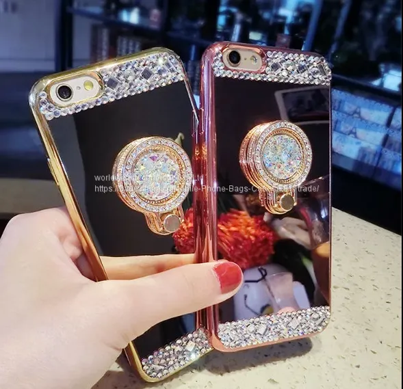Electroplating Silicone Diamond Mobile Phone Cases for IPhone7/7Plus/6/6s/6plus/6splus Cell Phone Soft Tpu Shell Housing photo-4