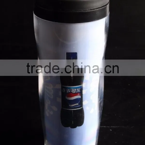 12oz Plastic Sports Travel Mug With Screwed Lid photo-3