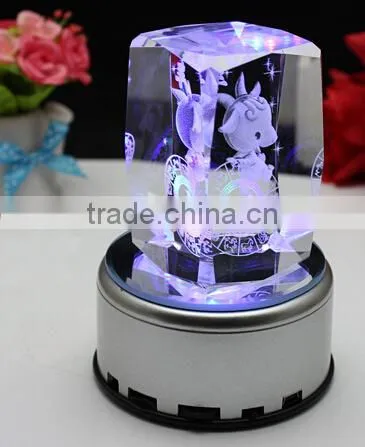 Aries LED 3D Crystal Gift For Promotion photo-3