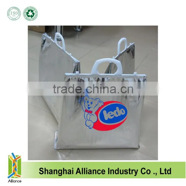 Hot Cold Insulated Aluminium Foil Bag Grocery Tote Cooler Bag photo-3