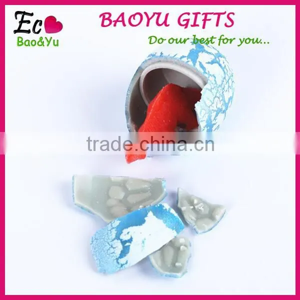 60pcs/box Hot Sale Children Educational Toy Animal Hatching Dinosaur Eggs Toy Growing Fracture Water Eggs