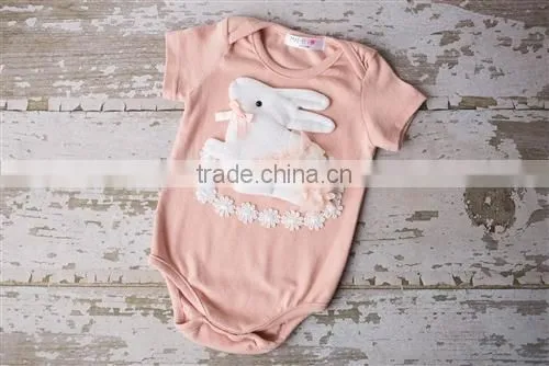 New Born Baby T Shirt Cute Easter Bunny Baby Clothing Baby Summer Rompers photo-2