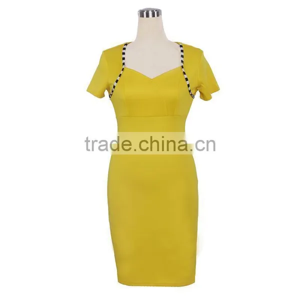 Custom Women Fashion Summer Short Sleeve Casual Dress; Latest Ladies Summer Dress photo-2
