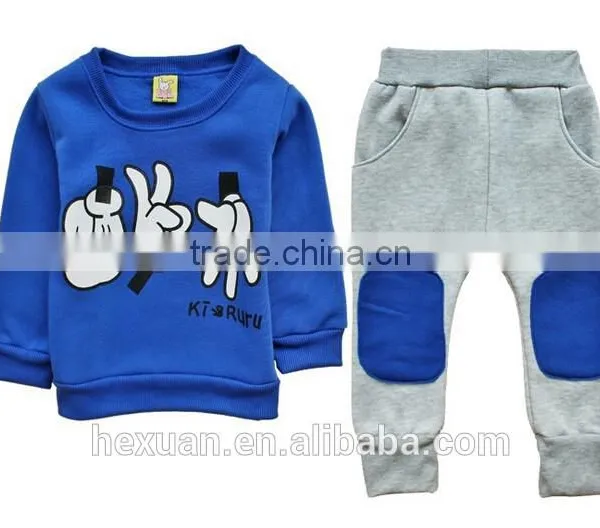 Fashion Children Clothing Set: Hoodies+pants/Unisex Sports Clothing Set photo-3