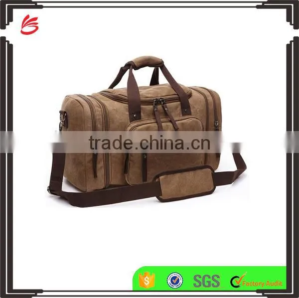 Unisex Big Capacity Canvas Travel Bag Custom Luggage Duffle Bag