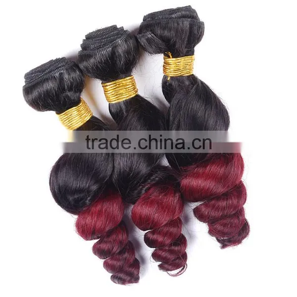 Malaysian Virgin Hair Ombre Loose Wave Human Hair Extensions Malaysian Loose Wave 7A Unprocessed Virgin Hair photo-6