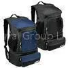600D Polyester School Laptop Backpack Bags , Freezer Cooler Bag Black / Blue
