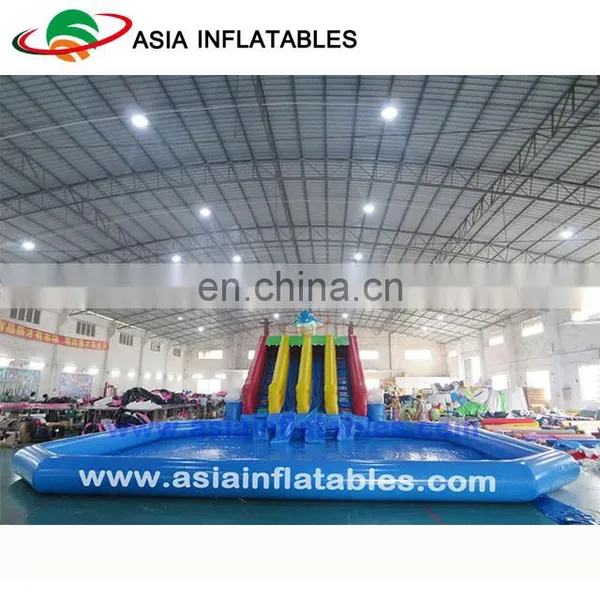 Giant Inflatable Water Park / Dolphin Amusement Park Equipment photo-3