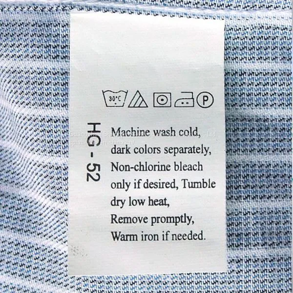 China Garment Accessories Best Quality Cotton Polyester Textiles Printing Label
