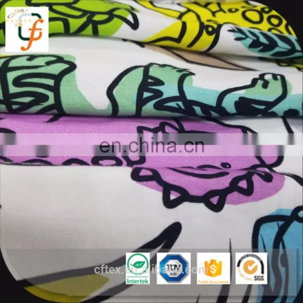95 Cotton 5 Spandex Digital Printed Cotton Lycra Knit Fabric photo-5