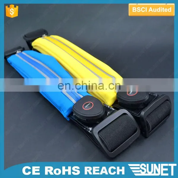 Night Reflective Cycling Running Sport Belt Waist Tool Bag for Mobile Phone and Keys Carry