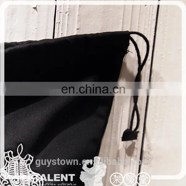 Custom Embroidery Logo Cloth Drawing String Bag For Promotion photo-5