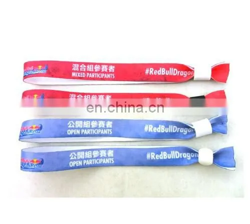 Wholesale Heat Transfer Polyester Customized Fabric Wristbands photo-6
