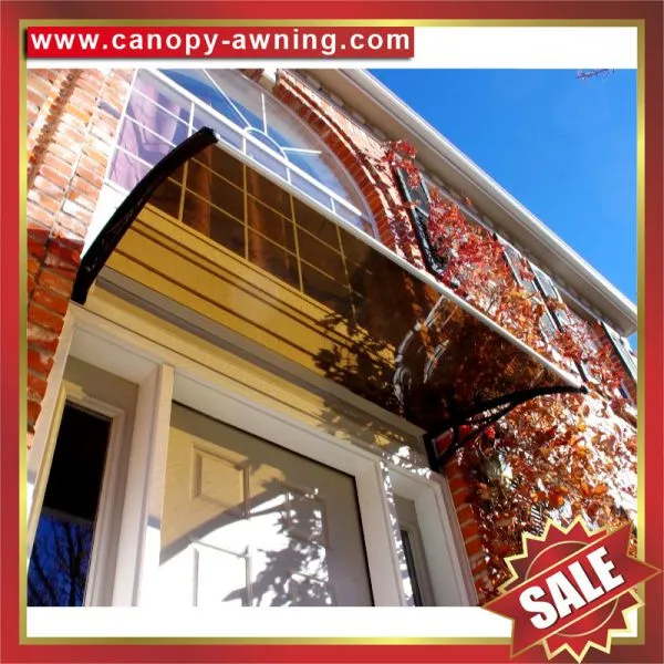 Villa House Door Window Diy pc Polycarbonate Awning Canopy Shelter Canopies Awnings Cover Shield With Engineering Plastic Bracket photo-3