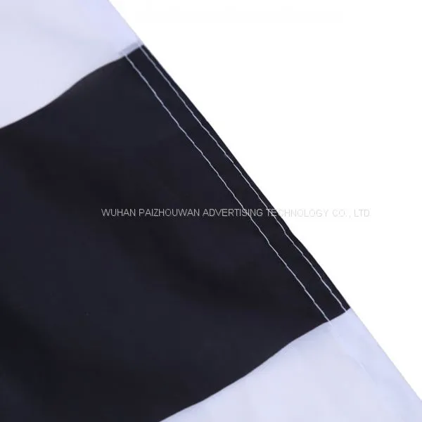 Factory Wholesale 3x5 Ft Black White Custom Checkered Race Hand Waving Flag photo-5