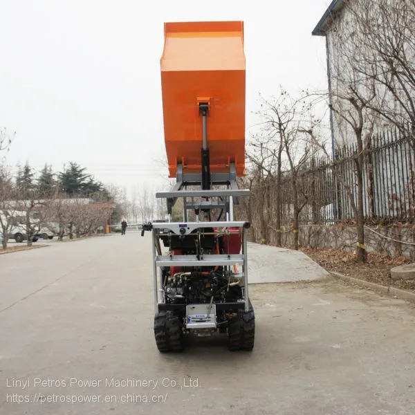 Factory Supply Mini Crawler Type Gas Engine Dumper With Hydraulic Scissor Lifter photo-2