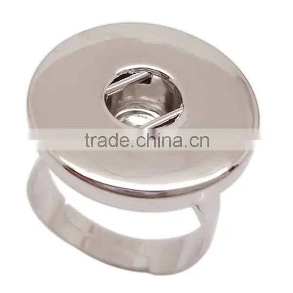 Fashion Alloy Finger Ring Snap Button Jewelry photo-4