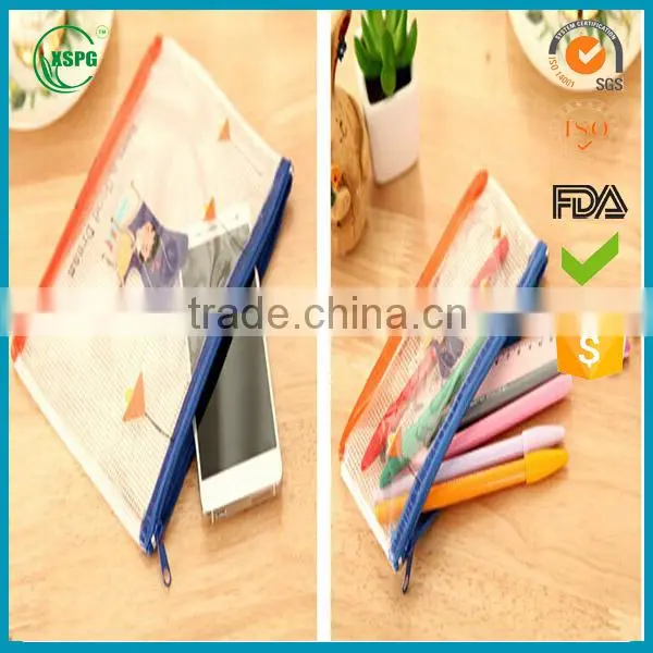 Clear Plastic PVC Ykk Zipper Document Bag photo-3