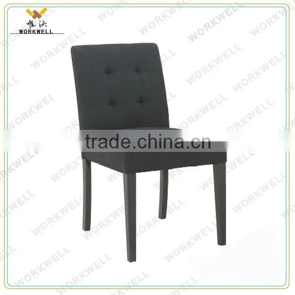 WorkWell Good Fabric Dining Room Chair With Rubber Wood Legs Kw-D4151 photo-2