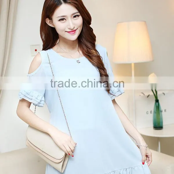 C23187B Wholesale Woman Fashion Dress Ladies Chiffon Dress Maternity Dress photo-3