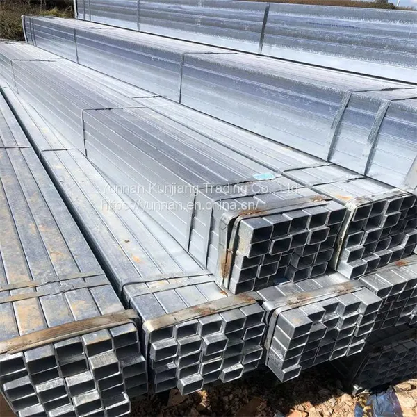 Yunnan Q235 Square Tube Wholesale Hot Dip Galvanized Square Tube 40 * 80 * 3 Square Tube Kunming Sales Square Tube photo-4