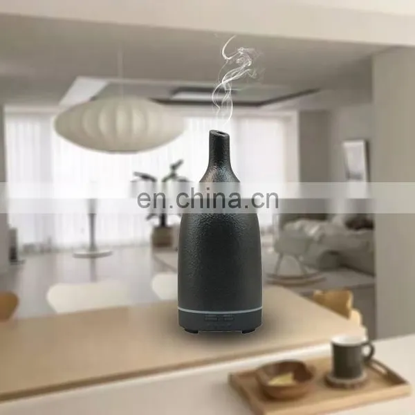 Hand Painted Cover Elegant Stone Aromatherapy Electric Air Essential Oil Diffuser Aroma Ceramic photo-5