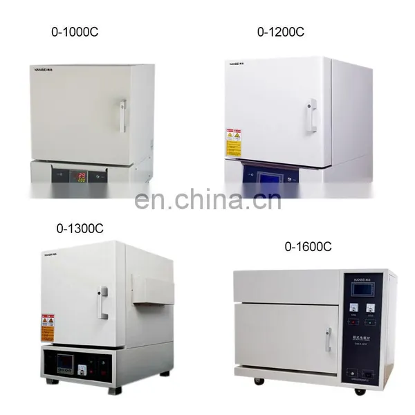 1600 1200 1000 Degree Lab Electric Resistance Ceramic Fiber Muffle Furnace photo-2