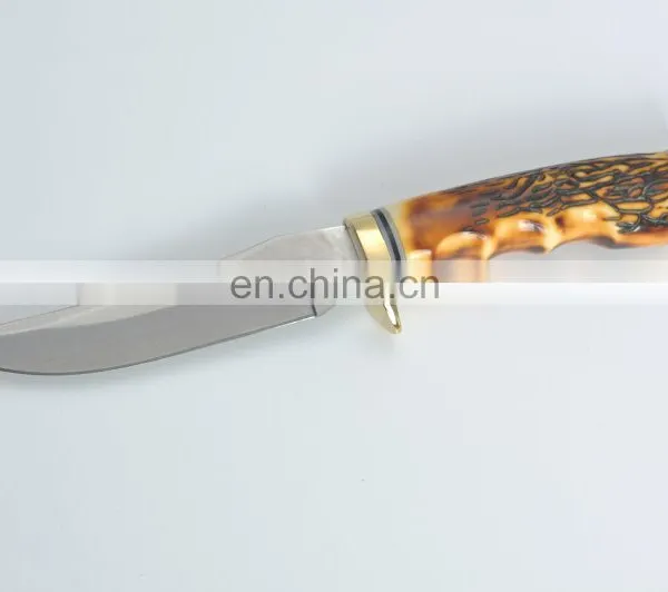 Hunting Knife Fixed Blade Knife Stainless Steel Blade Resin Handle photo-2