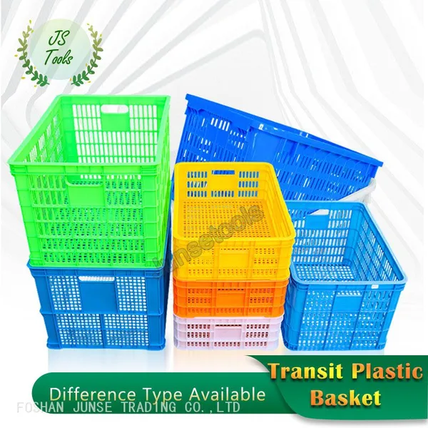 Plastic Basket Turnover Basket Large Square Factory Plastic Frame Turnover Box Express photo-5