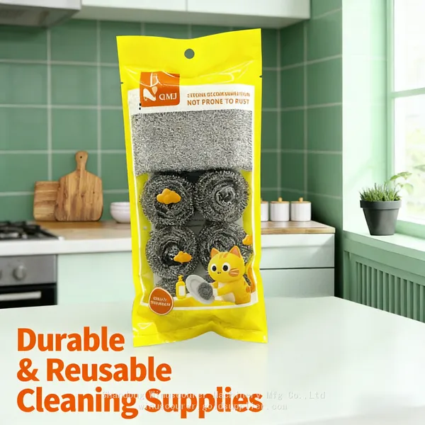Wholesale Stainless Steel Scour Ball Durable Kitchen Cleaner Set photo-2