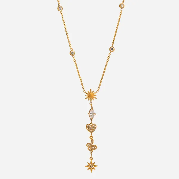Exquisite Minimalist Stainless Steel Gold Necklace - Waterproof High-Quality Jewelry photo-4