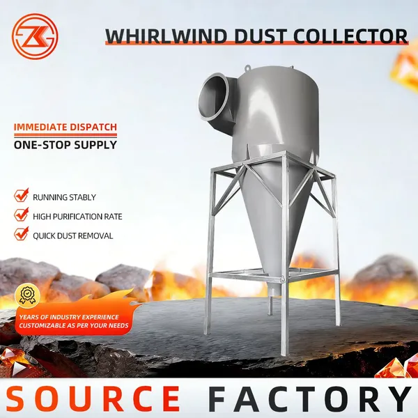 Factory Heavy Duty Cyclone Dust Collector High Efficiency Cyclone Separator For Mining Cement photo-4