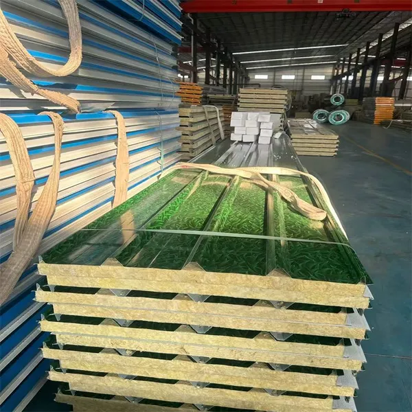 Fireproof Rock Wool Sandwich Panel for Prefab House Wall & Roof photo-4