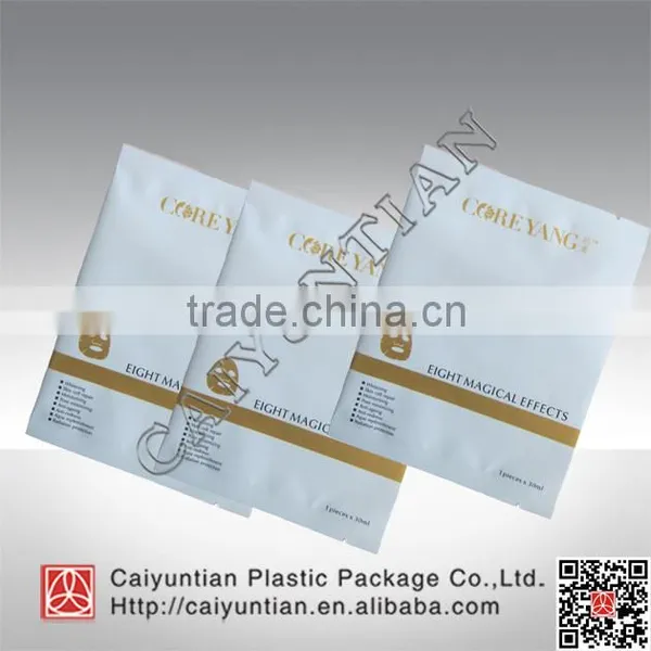 Three Side Seal Facial Mask Packaging Bags With Tear Notch photo-2