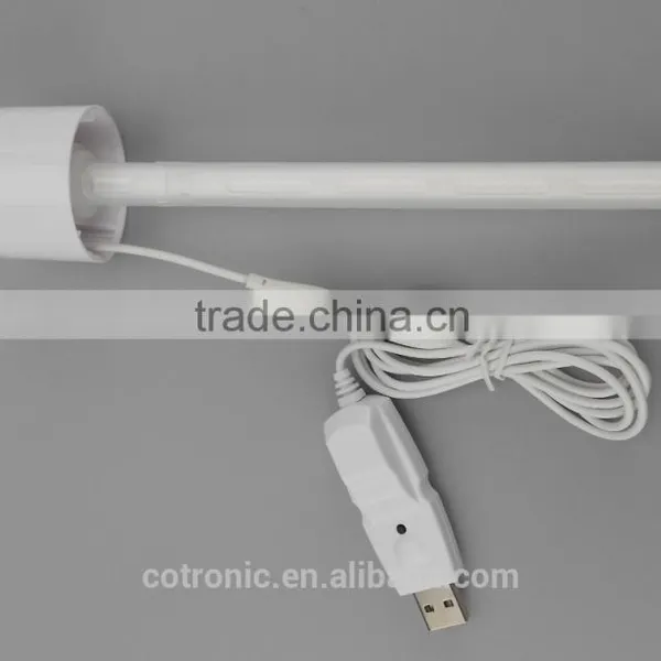 Mini Portable Bottle Cap Air Humidifier With USB Cable for Office Home, White photo-2