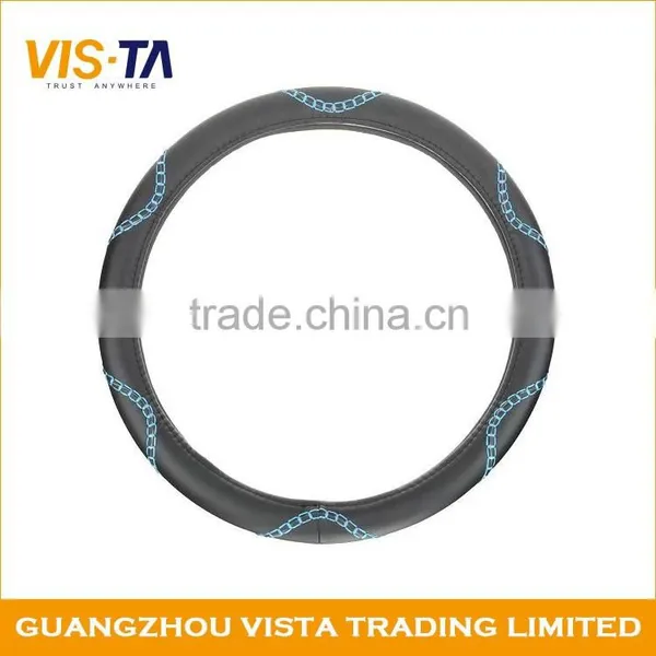 2016 Year Best Price Micro Fiber Steering Wheel Cover Leather photo-3