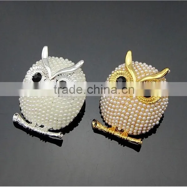 JOFO African Costume Jewelry Owl Crystal Brooches Cute Unisex Suit Corsage Austrian photo-3